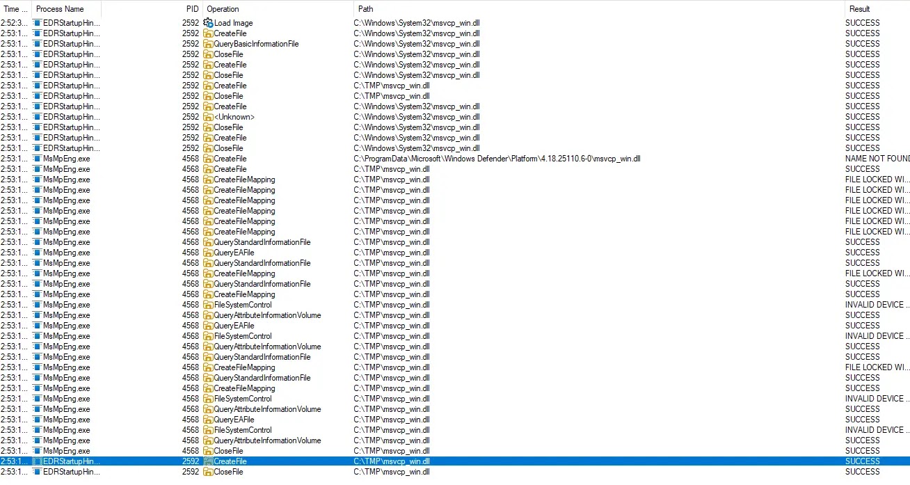 Εκκίνηση EDRStartupHinder